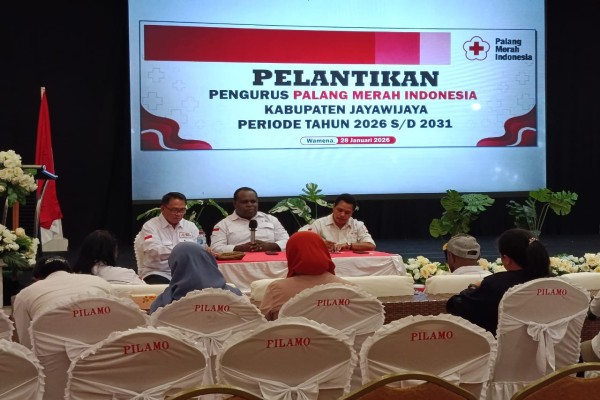 Pelantikan Ketua dan Pengurus PMI Kabupaten Jayawijaya periode 2026-2031