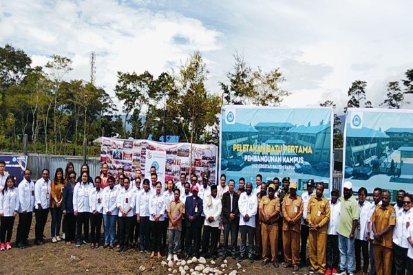 Peletakkan Batu Pertama Pembangunan Gedung UNIBA menjadi langkah awal menciptakan perubahan Positif