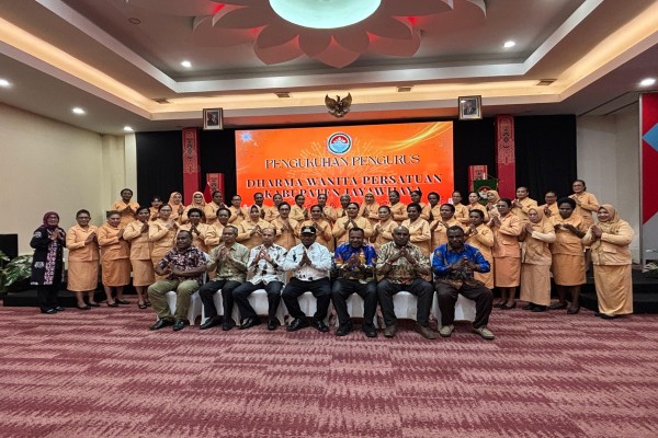 Pengukuhan Ketua dan Pengurus Dharma Wanita Persatuan Kabupaten Jayawijaya masa bakti 2024-2029