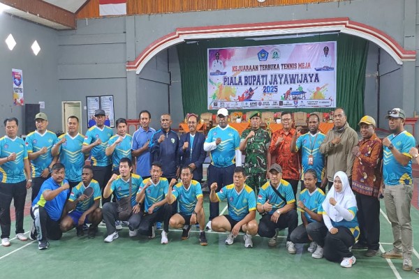 59 Atlet Siap Berlaga Di Kejuaraan Terbuka Tenis Meja Piala Bupati Jayawijaya 2025
