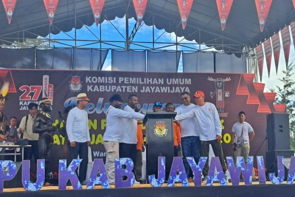 Peluncuran Tahapan Pilkada Jayawijaya, KPU : Pilkada Harus Berjalan Aman dan Damai
