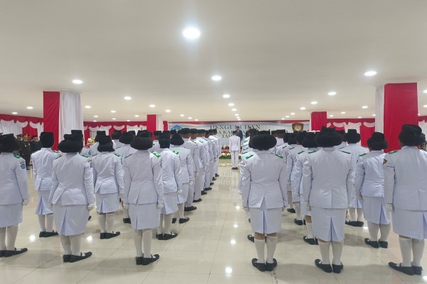 Pengukuhan Paskibraka Kabupaten Jayawijaya 2024